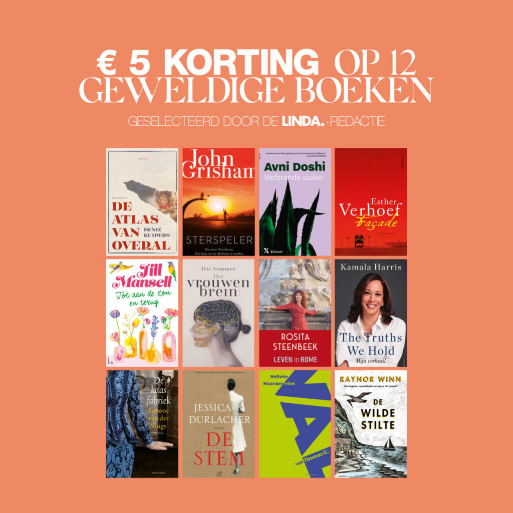 LINDA Zomerlezen actie - boekcovers geselecteerde titels (waaronder De wilde stilte van Raynor Winn)