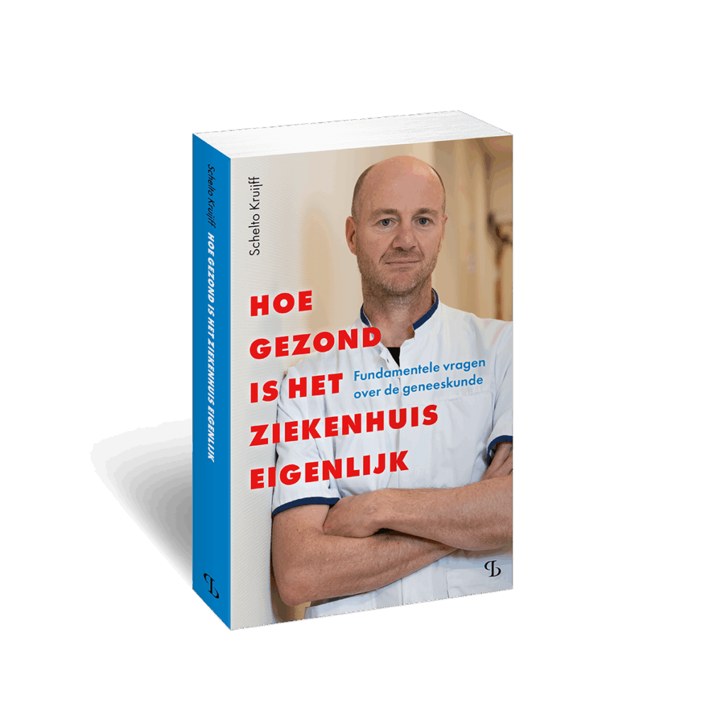3D omslag/cover van Hoe gezond is het ziekenhuis eigenlijk van Schelto Kruijff