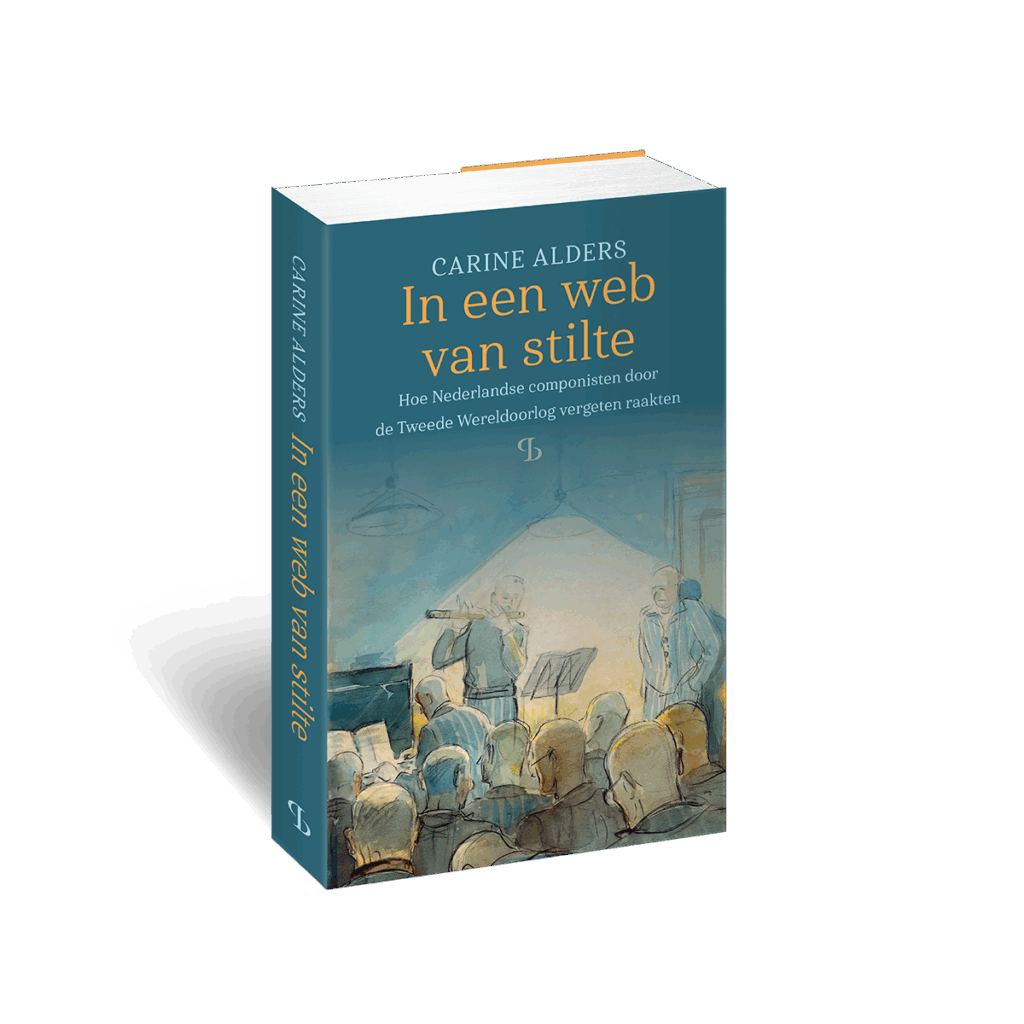 3D omslag/cover van het boek In een web van stile van Carine Alders