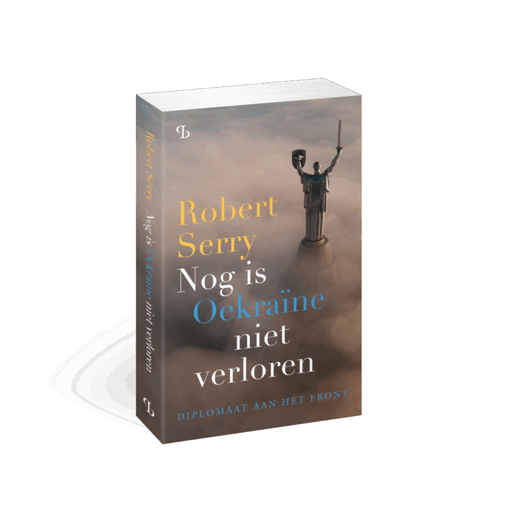 3D omslag/cover van Nog is Oekraïne niet verloren, Diplomaat aan het front van Robert Serry