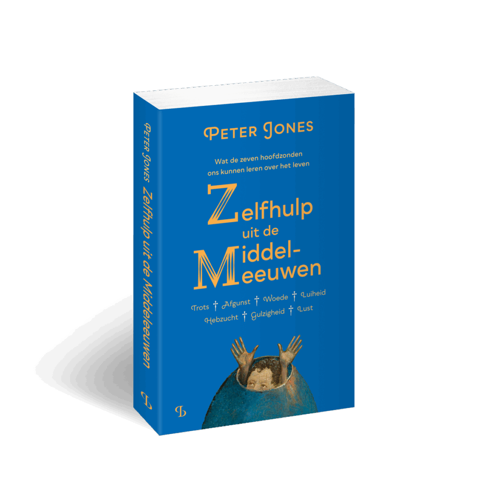 3D omslag/cover van het boek Zelfhulp uit de Middeleeuwen van Peter Jones