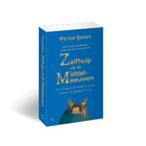3D omslag/cover van het boek Zelfhulp uit de Middeleeuwen van Peter Jones