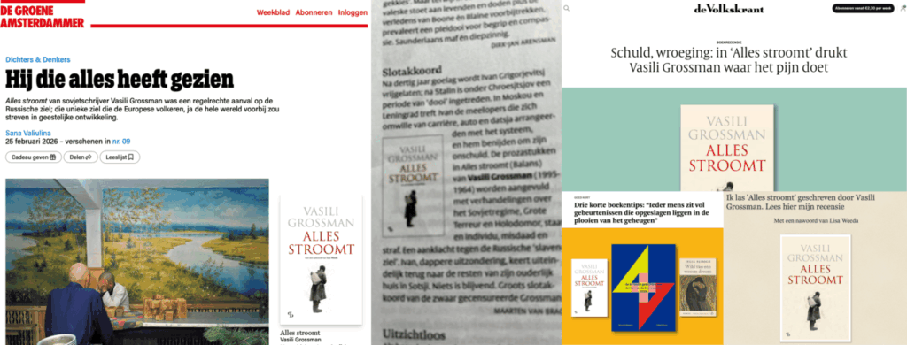 Mediaverschijning van Alles Stroomt van Vasili Grossman