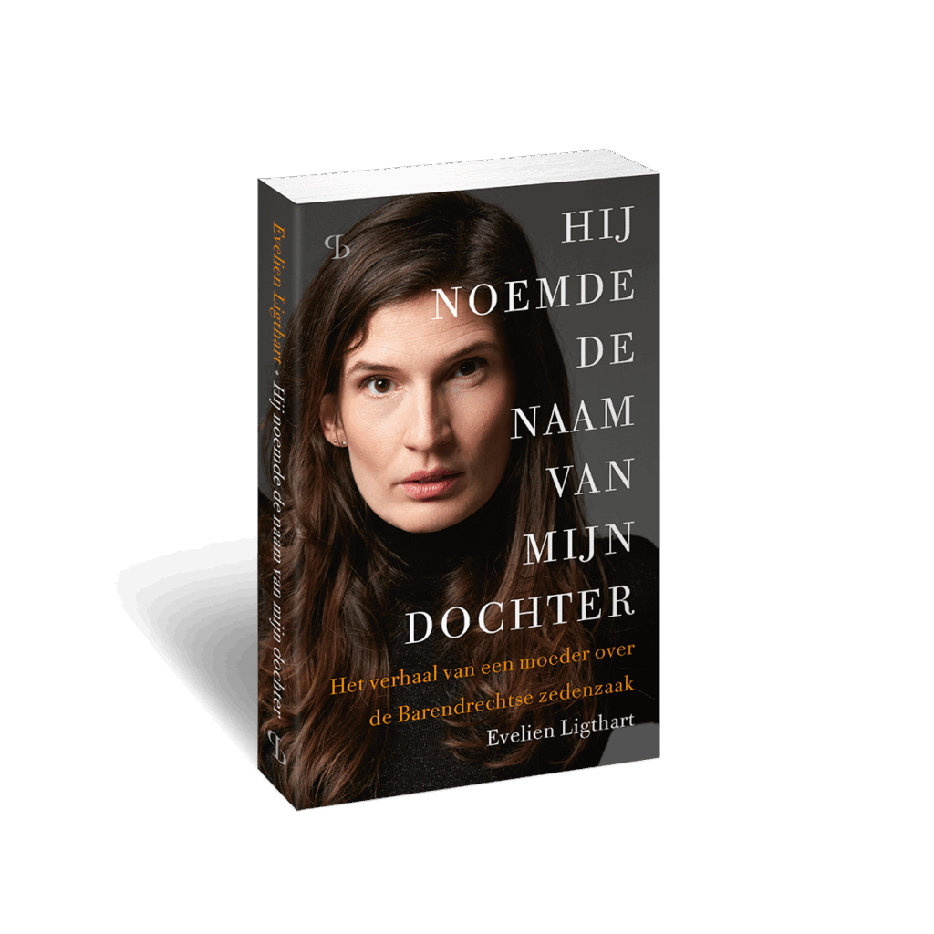 3D omslag van het boek Hij noemde de naam van mijn dochter van Evelien Ligthart
