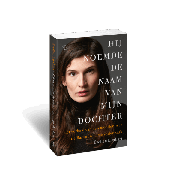 3D omslag van het boek Hij noemde de naam van mijn dochter van Evelien Ligthart