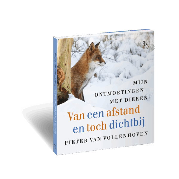 3D omslag van het boek Van een afstand en toch dichtbij van Pieter van Vollenhoven